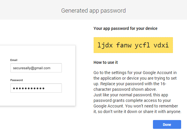 Generated_app_password